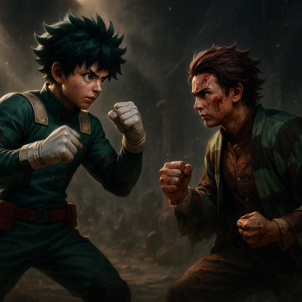 Izuku Midoriya (My Hero Academia) — Tanjiro Kamado (Demon Slayer)