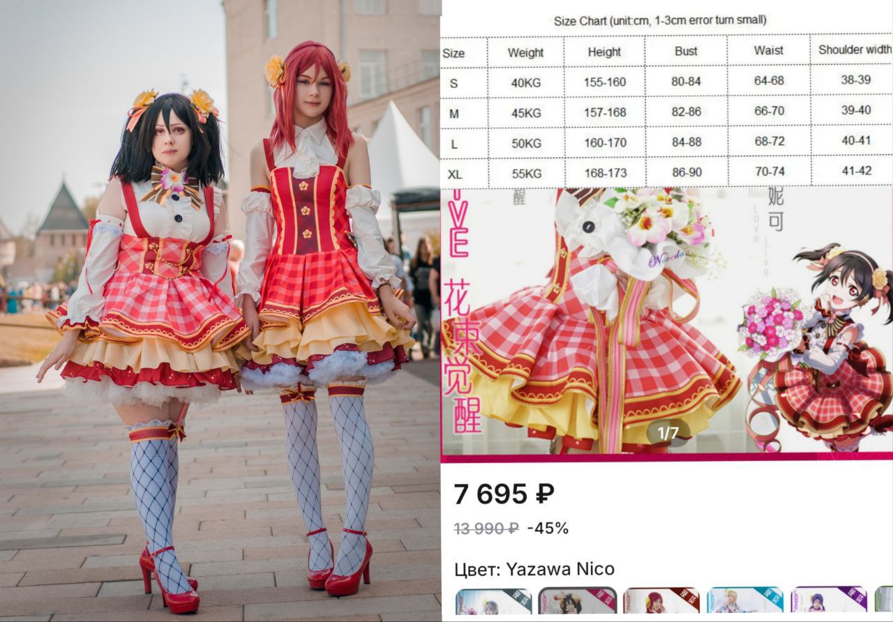 Костюм на Суигинто из Дев Розена/ Rozen Maiden <i class='fa fa-truck' aria-hidden='true'></i>Пересыл, г.Тула